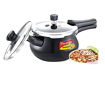 Prestige Deluxe Duo+ 1.5 L Induction Bottom Pressure Cooker  (Hard Anodized) की तस्वीर