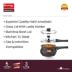 Picture of Prestige Deluxe Duo+ 1.5 L Induction Bottom Pressure Cooker  (Hard Anodized)