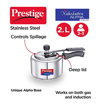 Picture of Prestige Nakshatra Alpha Svachh 2 L Induction Bottom Pressure Cooker  (Stainless Steel)