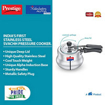 Picture of Prestige Svachh Nakshatra Alpha Handi 3.5 L Induction Bottom Pressure Cooker  (Stainless Steel)