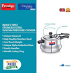 Picture of Prestige Svachh Nakshatra Alpha 5.5 L Induction Bottom Pressure Cooker  (Stainless Steel)