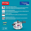 Picture of Prestige Svachh Nakshatra Alpha 5.5 L Induction Bottom Pressure Cooker  (Stainless Steel)