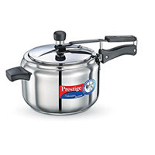 Picture of Prestige Nakshatra Alpha 5 L Induction Bottom Pressure Cooker  (Stainless Steel)