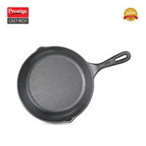 Picture of Prestige Cast Iron Fry Pan 25 cm diameter 0 L capacity  (Cast Iron, Induction Bottom)