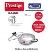 Picture of Prestige Triply Splendor Kadhai 20 cm diameter with Lid 2 L capacity  (Stainless Steel, Induction Bottom)