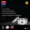 Picture of Prestige Tri-ply Tope 12 cm, 0.75 L Cook and Serve Casserole  (750 ml)