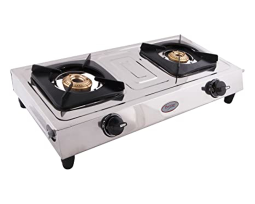 Picture of Prestige Star Stainless Steel Manual Gas Stove  (2 Burners)