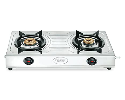 Picture of Prestige Prime Stainless Steel Manual Gas Stove  (2 Burners)