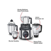 Picture of Prestige Endura 1000 Juicer Mixer Grinder (4 Jars, Black, Silver)