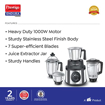 Picture of Prestige Endura 1000 Juicer Mixer Grinder (4 Jars, Black, Silver)