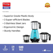 Picture of Prestige Diva 500 Mixer Grinder (3 Jars, Multicolor)