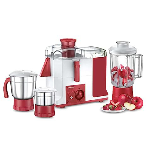 Picture of Prestige 41118 platina jmg 550 W Juicer Mixer Grinder (3 Jars, Multicolor)