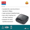 Picture of Prestige Sandwich Toaster with Fixed Sandwich plates - PSDP 01, Black, Small