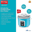 Picture of Prestige Delight Smart 1.8-2 Electric Rice Cooker (Blue,1.8 L Open Type, With Aluminium Cooking Pan -2U)