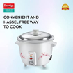 Picture of Prestige Delight PRWO 1.5 (1.5L OPEN TYPE) Electric Rice Cooker with Steaming Feature  (1.5 L, White)