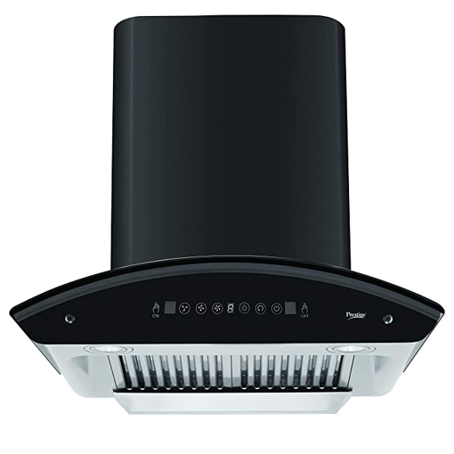 Picture of Prestige Oscar 600 Auto Clean Wall Mounted Chimney  (Black 1100 CMH)