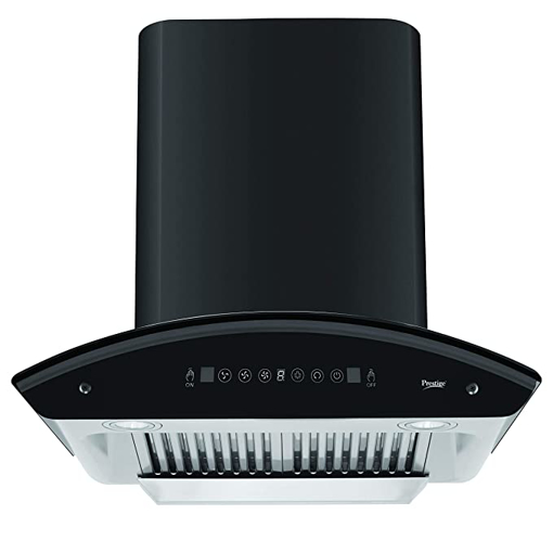 Prestige Oscar 600 Auto Clean Wall Mounted Chimney  (Black 1100 CMH) की तस्वीर