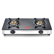 Prestige Marvel Glass Top Gas Table GTM 02 SS Steel Manual Gas Stove  (2 Burners) की तस्वीर