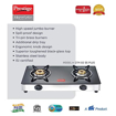 Picture of Prestige Marvel Glass Top Gas Table GTM 02 SS Steel Manual Gas Stove  (2 Burners)