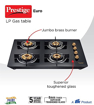 Picture of Prestige EURO Glass Manual Gas Stove  (4 Burners)