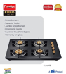 Picture of Prestige EURO Glass Manual Gas Stove  (4 Burners)