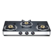 Prestige Royale Plus Glass, Stainless Steel Manual Gas Stove  (3 Burners) की तस्वीर