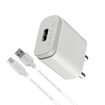 Picture of ERD 2 A Mobile TC 21 Micro USB Charger Charger with Detachable Cable  (White, Cable Included)