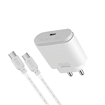 ERD TC-49 18W Mobile Phone Wall Charger | BIS Certified 3 Amp Charger Adapter with 1 Meter Long Type C Data Cable (White) (TC-49_USBC) की तस्वीर