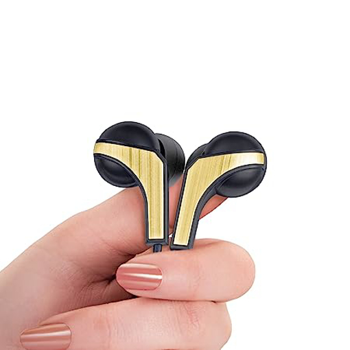 Picture of Fingers Sound Boomerang Gold Wired Headset  (Gold, In the Ear)