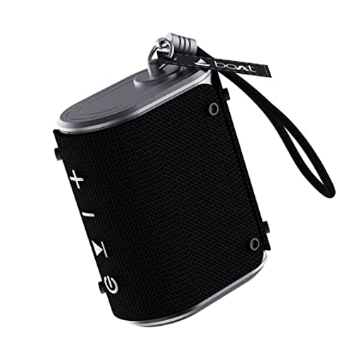 Picture of boAt Stone Grenade Pro 5 W Portable Bluetooth Speaker  (Charcoal Black, Mono Channel)
