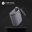 Picture of boAt Stone Grenade Mini 5 W Bluetooth Speaker with Upto 7 Hours Battery, IPX6 Water & Shock Resistant, Integrated Controls, Multiple Connectivity Modes & Rugged Design(Lightning Silver)
