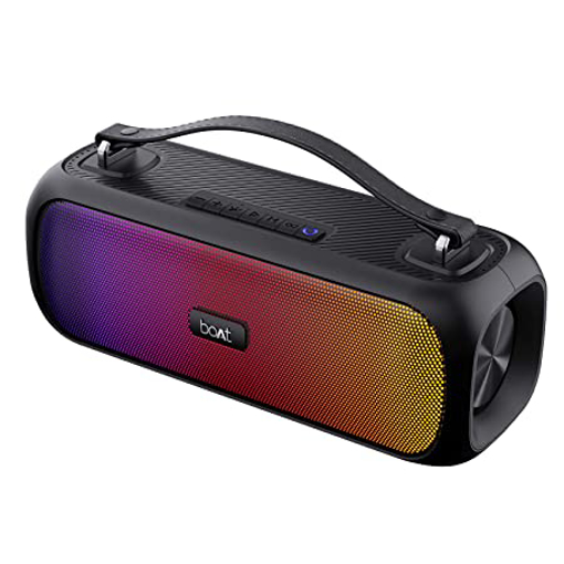 Picture of boAt Stone Symphony with RGB LEDs 20 W Bluetooth Speaker  (Midnight Black, Stereo Channel)