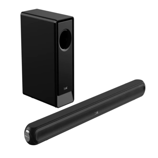 Picture of boAt Aavante Bar 1680D Bluetooth Soundbar with Dolby Audio, 120W RMS Signature Sound, 2.1 Channel, 3D Surround Sound, Multi-Compatibility and Master Remote Control(Knight Black)