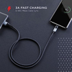 Picture of boAt Micro Axis 1.5 m Cable with Rotating Connector, 3A Fast Charging, Stress Resistance & Tangle-Free Cable Organizer(Mercurial Black)