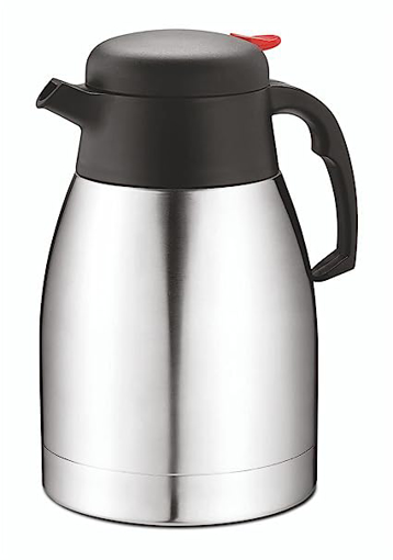 Picture of SignoraWare Flame Thermosteel Carafe 24 Hours Hot or Cold Tea/Coffee Pot, 1200 ml, Silver,Set of 1, Stainless Steel