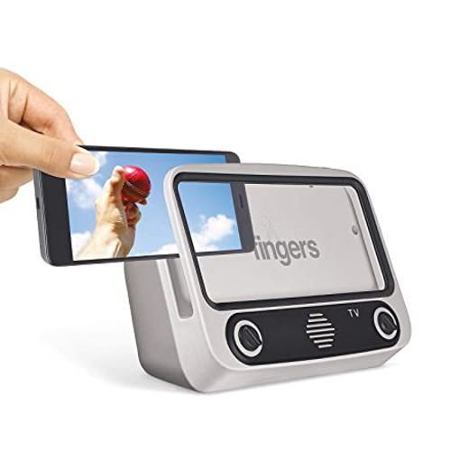 Fingers My-Own-TV 8 W Bluetooth Speaker  (Silver, Grey, Stereo Channel) की तस्वीर