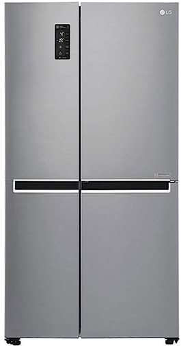 LG 687 L Frost Free Side by Side Refrigerator with with Smart ThinQ(WiFi Enabled)  (Shiny Steel/Platinum Silver3, GC-B247SLUV) की तस्वीर