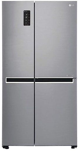 Picture of LG 687 L Frost Free Side by Side Refrigerator with with Smart ThinQ(WiFi Enabled)  (Shiny Steel/Platinum Silver3, GC-B247SLUV)