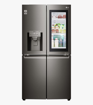 Picture of LG 668 L Frost Free Side by Side Refrigerator with with Instaview and Smart ThinQ(WiFi Enabled)  (Matt Black, GC-X247CQAV)