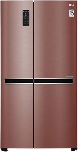 Picture of LG 687 L Direct Cool Side by Side Refrigerator  (Amber Steel, GC-B247SVZV)