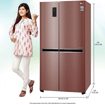 Picture of LG 687 L Direct Cool Side by Side Refrigerator  (Amber Steel, GC-B247SVZV)