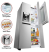 Picture of LG 668 L InstaView Door-in-Door Wi-Fi Inverter Side-by-Side Refrigerator (GC-X247CSAV, Noble Steel)