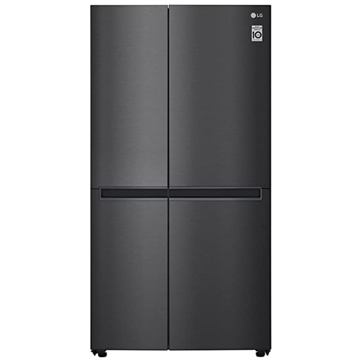 Picture of LG 688 L Frost Free Smart Inverter Side-by-Side Refrigerator (GC-B257KQBV, Matt Black | Multi Air Flow, Multi Digital Sensors and Express Freezing)