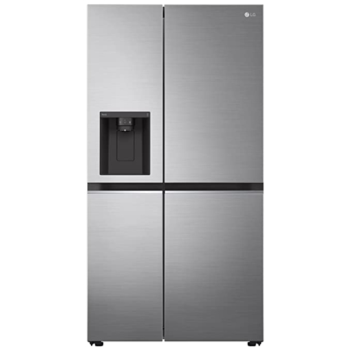 Picture of LG 674 L Frost Free Side by Side Refrigerator with Smart Inverter Compressor ThinQ (Wi-Fi)� | DoorCooling+, Hygiene Fresh+, Water and Ice Dispenser  (Platinum Silver III, GC-L257SL4L)