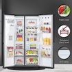 Picture of LG 674 L Frost Free Side by Side Refrigerator with Smart Inverter Compressor ThinQ (Wi-Fi)� | DoorCooling+, Hygiene Fresh+, Water and Ice Dispenser  (Platinum Silver III, GC-L257SL4L)