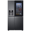 Picture of LG 674 L Frost Free Side by Side Refrigerator with Inverter Linear ThinQ (Wi-fi) InstaView Door-in-Door ,Door Cooling+, Hygiene Fresh+,Water and Ice Dispenser with UV Nano  (Matte Black, GC-X257CQES)