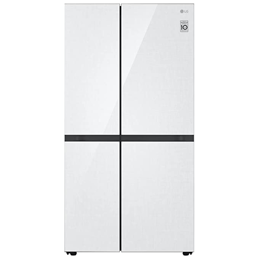 Picture of LG 694 L Frost Free Smart Inverter Side-by-Side Refrigerator (GC-B257UGLW, Linen White| Door Cooling+ & Hygiene Fresh+)