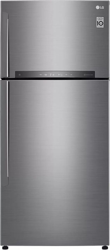 Picture of LG 547 L Frost Free Double Door 3 Star Refrigerator with with Door Cooling and Smart ThinQ(WiFi Enabled)  (Platinum Silver III, GN-H702HLHQ)