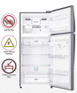 Picture of LG 547 L Frost Free Double Door 3 Star Refrigerator with with Door Cooling and Smart ThinQ(WiFi Enabled)  (Platinum Silver III, GN-H702HLHQ)