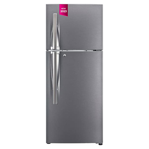 Picture of LG 242 L Frost Free Double Door 2 Star Refrigerator  (Dazzle Steel, GL-N292RDSY)